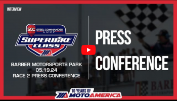 Video: Steel Commander Superbike Race Two Press Conference From Barber Motorsports Park
